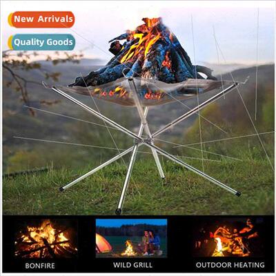 Folding Campfire StOutdoor Collapsible Firewood Stove Outdoo