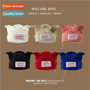 tag war winter thickened cap wool ears fox cute autumn Korea