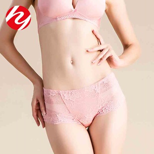 Summer models silk knitted panties women lace lace shorts mu