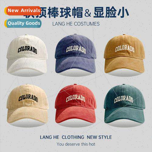 Korea baseball cap men fall show face small fashion fall win