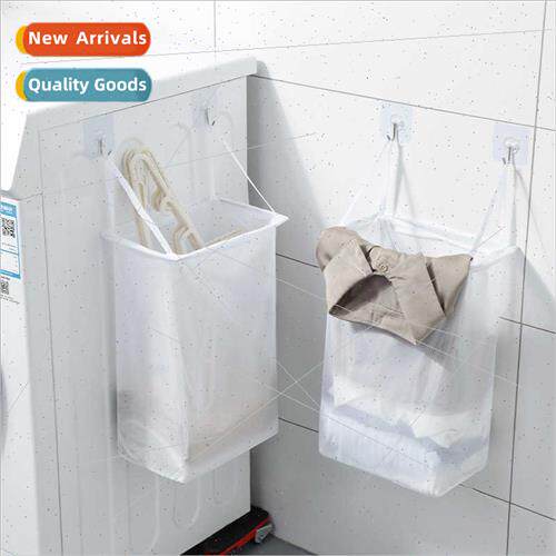 Wall-mounted dirty clothes basket household laundry basket f