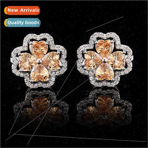 quadrilateral full diamond zirconia cufflinks men French su