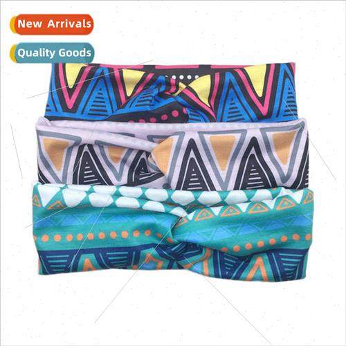 2021 summer new knted cross headbands in Europe Uned States