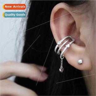 cold zir love layer multi sense clips ear heart diamond Full