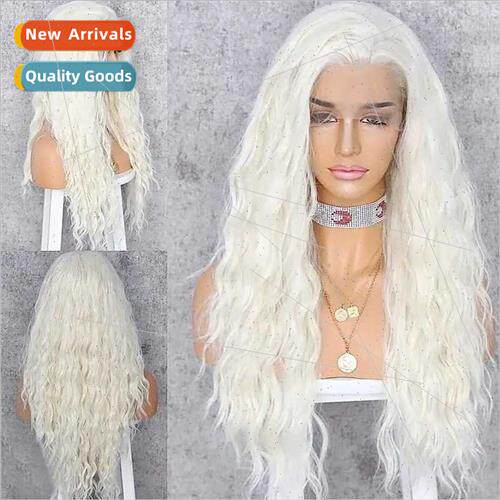Europe Front Lace Fashion Wigs African Small Curly Wrap Arou