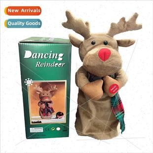 deer electric doll rotating Claus dancing Santa New music