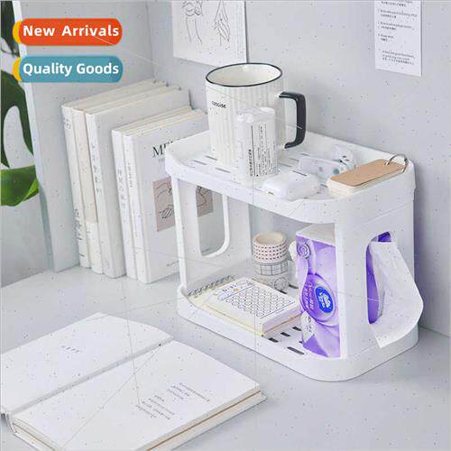 ins two tier hollow plastic shelf desktop kchen organizer ba