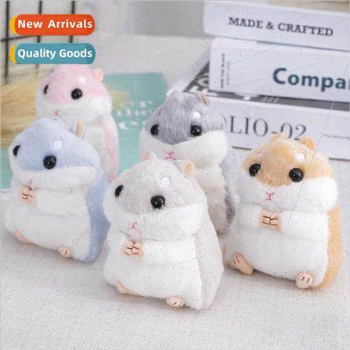 Super cute hamster plush doll pendant creative gifts keychai