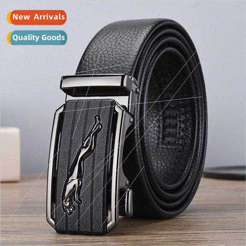 Belt men head grain cowhide alloy automatic buckle leather b