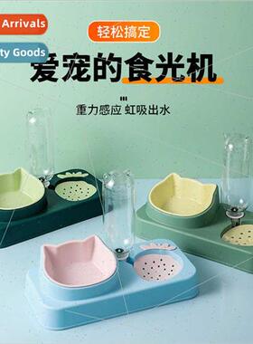 New Pet Strawberry Cat Bowl Automatic Drinking No Wet Mouth