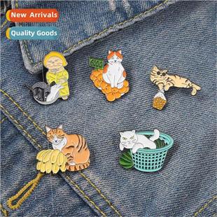 cats fru badge New backpack cute clothes access cartoon
