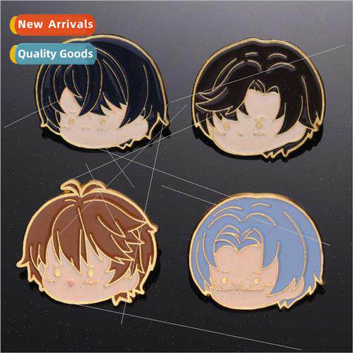 Cute cute cartoon character modeling  alloy brooch creative