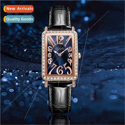 Gui gning fashion niche square women quartz watch wristwatch