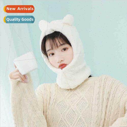 Japanese cute lamb wool velvet rabb ears ear protection head
