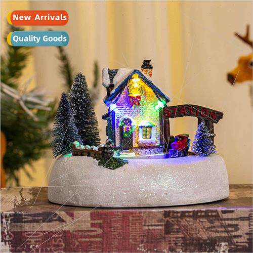 New Christmas decorations light-emting music house snow hous