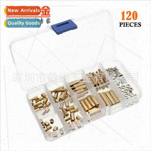 brass post set hexagon hexag stud socket boxed 120pcs screws