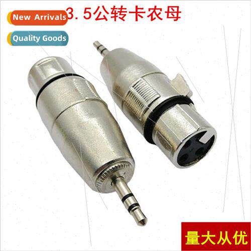 New 3.5 Male to Ca Female Ca Adapter Plug Large Triplex Dual
