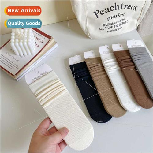 Socks women spring summer stacked socks cotton breathable sw
