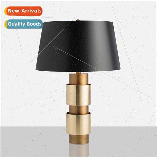 -modern small American black gold classic wh iron bedroom li