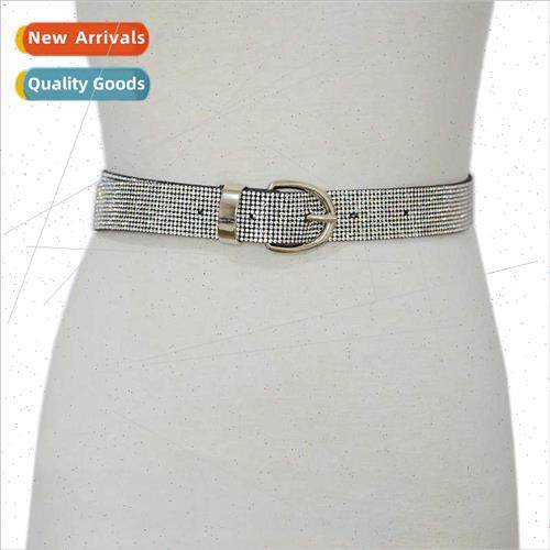 Europe new women belt ladies high-end atmospheric rhinestone