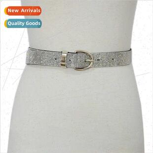 Europe new women belt ladies high-end atmospheric rhinestone