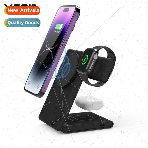 Three-in-one Magnetic Wireless Charger Folding Desktop 15w A