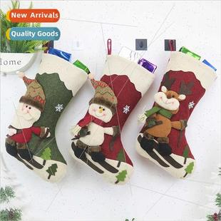 Hanging Christmas Claus Santa Stocking Decorations