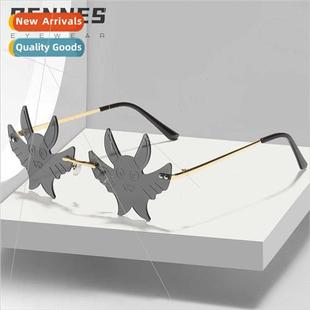 sunglasses Europe shape new cut bat rimless edg personalized