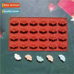 Silicone 24连叶草137 Chocolate Mold DIY Cake Icing Cookie Pa