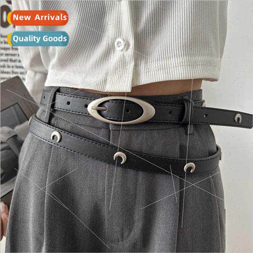 niche belt female crescent rivet decoration jeans belt men w