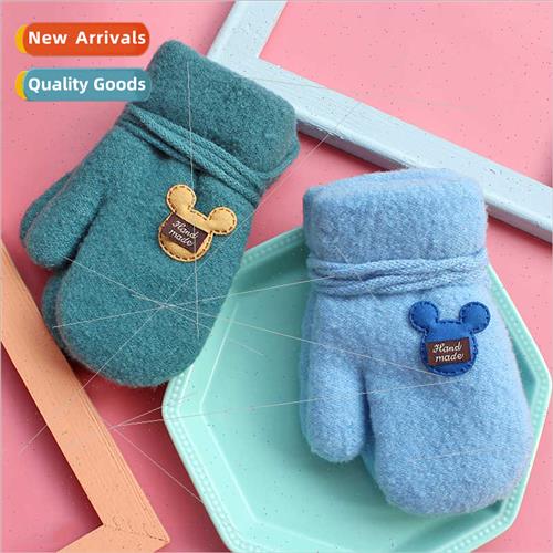 Children gloves winter 1-6 years old boys girls baby padded