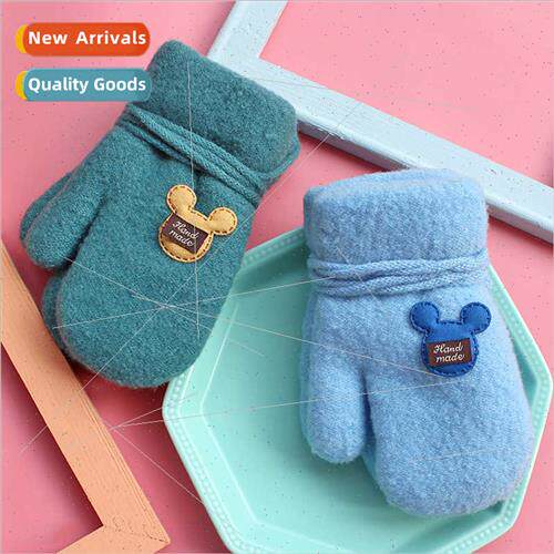 Children gloves winter 1-6 years old boys girls baby padded