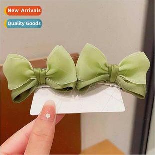 Children hair clips ltle girl super fairy bow pair clips bab