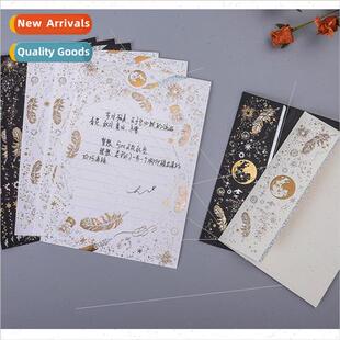 Envelope lerary love letter hot stamping Western B6 letter e