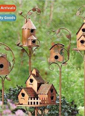 New Products Birdhouse Garden Stakes Abstract Tradional Bird