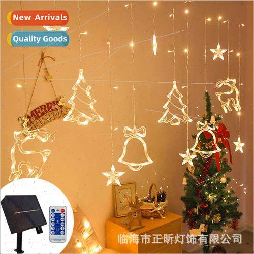Christmas lights string led lights solar star moon curtain l