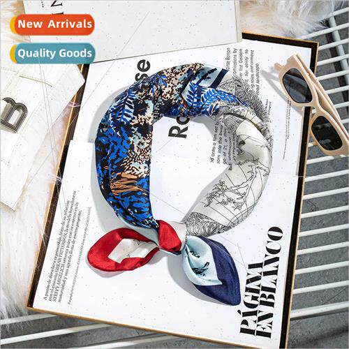 New 70 silk scarf small square scarf female Korean hundred w