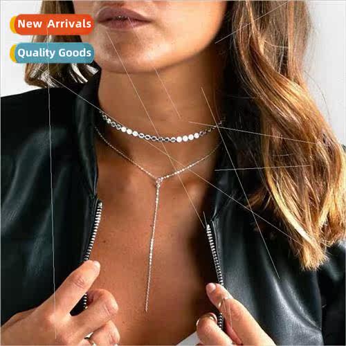 Europe sexy collarbone chain crystal jewelry women Multi-lay