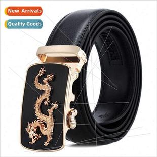 Men Leather Belt Casual Men Two Layer Cowhide Belt Chinese D