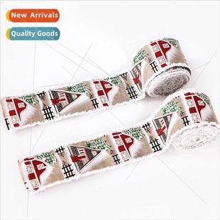 Christmas ribbon holiday New decoration linen party sce fine