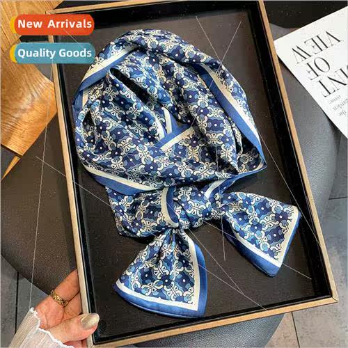 2021 fall winter new Korean fashion printing twill small sil