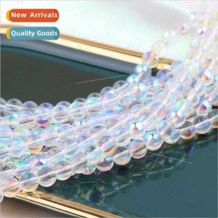 glass colorful ancient 10m Chinese DIY crystal beads round