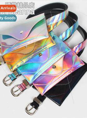 2018 Spring Summer fashion new women leather waist bag Korea