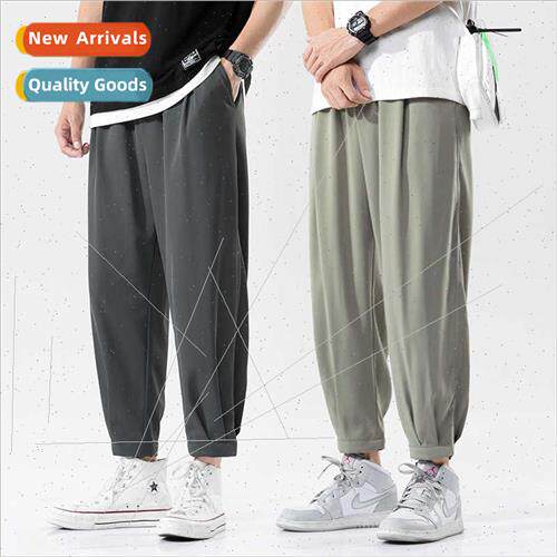 Summer ice silk pants men haren pants Japanese nd casual pan