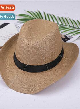 New  straw hat female summer beach hat seaside vacation Engl