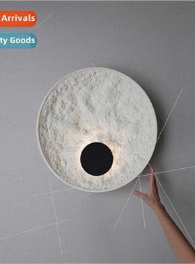 Scandinavian creative background wall lamp post-modern minim