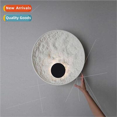 Scandinavian creative background wall lamp post-modern minim