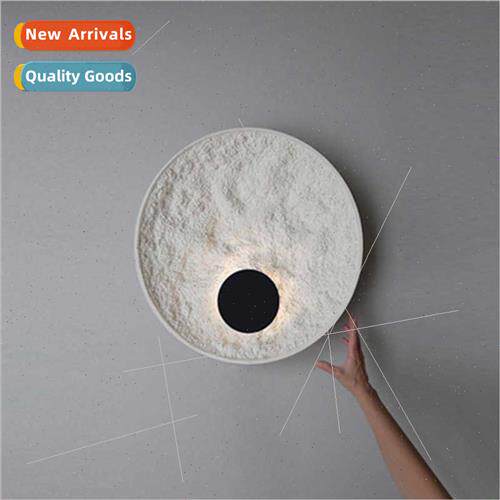 Scandinavian creative background wall lamp post-modern minim