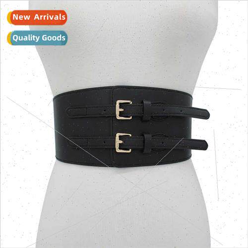 Elastic waist seal women wide double-needle waist ornaments