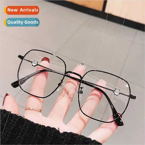 Ins  can be fted myopia anti-blue light square large frame b